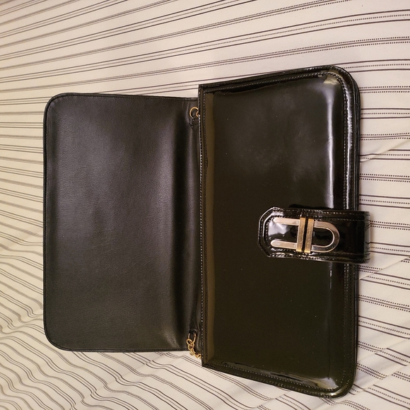 Vintage 1970s clutch/Shoulder patent leather bag - Picture 3 of 7